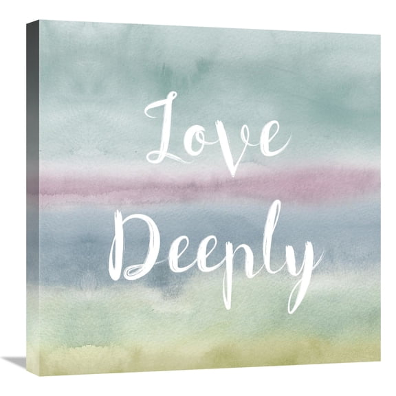Global Gallery's 'Rainbow Seeds Painted Pattern XIV Cool Love' By Lisa Audit Stretched Canvas Wall Art