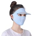 thumbnail image 2 of Shenmeida Wide Brim Breathable Neck Gaiter Balaclava Headwear Face Cover with Ear Loop Ice Silk Sports Face Scarf Outdoors, 2 of 3
