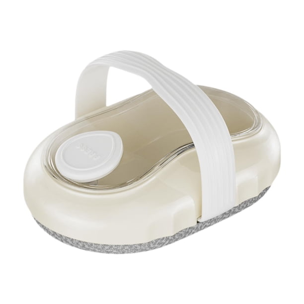 Cepillo de baño Cepillo de limpieza corporal Práctico para hombres y mujeres Suave con dispensador de jabón Blanco beige