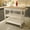 White#3, variant on INKET Wooden Kitchen Island Cart, Kitchen Storage Carts Table with 2 Shelfs and 1 Big Drawer Lockable Wheels, White
