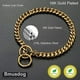 thumbnail image 3 of Bmusdog Collar De Cadena Para Perro Collar De Oro 10mm Colla, 3 of 6