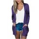 thumbnail image 2 of Puntoco Abrigo Mujer Impresión Manga Larga Casual Tops Blusa con Bolsillo Cárdigan Outwear Liquidación Puntoco Puntoco-1, 2 of 5