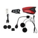 thumbnail image 3 of Auriculares para casco de motocicleta Bluetooth5.0 2.4G Inalámbrico Impermeable Reducción de ruido Llamadas manos libres Sistema de comunicación Rojo, 3 of 5