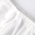 thumbnail image 6 of FRSASU Mens Sweat Shorts 7" Above Knee Workout Gym Shorts Lounge Shorts with Zipper Pockets White, 6 of 9
