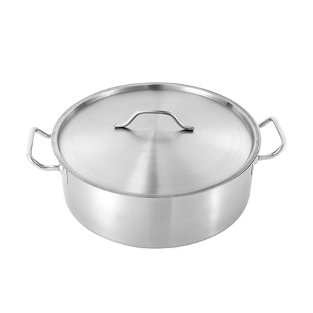 2.75gal / 11 Quart Stainless Steel Large Soup Cookware Cooking Stockpot Lightweight & Lid