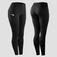 thumbnail image 2 of HXWCHs Women's Flared Yoga Pants Wide Straight Leg Sports Trousers with Pockets Black XXL, 2 of 5