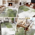 thumbnail image 5 of Sage Green Ombre Large Area Rug 8x10 FT, Non Slip Living Room Throw Carpet, Vintage Shabby Abstract Plaid Art Washable Soft Indoor Outdoor Carpet Non-Shedding Rug for Bedroom Dining Room, 5 of 9