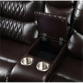 thumbnail image 5 of Bowery Hill Contemporary Sofa in Brown Faux Leather, 5 of 5