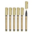 thumbnail image 1 of Unique Bargains Metallic Marker Pens, 6 Pack Paint Pens Medium Point Colored Markers Art Marker Pen, Golden, 1 of 7