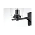 thumbnail image 5 of Living District Kacey 2-Light Iron & Glass Bath Sconce in Black/Clear, 5 of 6
