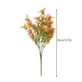 thumbnail image 3 of Autumn Yellow Artificial Floral Branches, Lifelike Plastic Fall Foliage Twigs, Seasonal Fake Flower Picks For Vase Arrangement Indoor Home Party Decor.13.7 In, 3 of 8