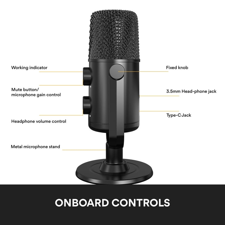 MAONO AU-902 Cardioid Condenser Podcast Microphone