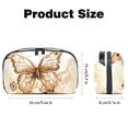 thumbnail image 5 of Butterfly Travel Case Oxford Cloth Waterproof Digital Pouch Organizer Case for Travel Leather Cord Organizer - 5.9x9.44x3.14 in, 5 of 6