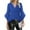 A_ Blue, variant on Womens Split 3/4 Ruffle Sleeve Sparkly Tops Sequin V Neck Blouses Dressy Casual Fashion Spring Shirts for Party Black M