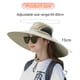 thumbnail image 2 of Sombrero Visera para el sol para hombre Sombrero de pescador Sombrero grande Protector solar UV Sombrero de pescador Sombrero para el sol de verano, 2 of 5