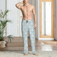 thumbnail image 2 of Susaid Dog Print Mens Pajama Pants Set Sleep & Lounge Pants, PJ Bottoms with Pockets and Button Fly-Medium, 2 of 6