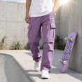 thumbnail image 3 of TFEOQRY Boys Cargo Pants Casual Multi-Pocket Lightweight Breathable Youth Trousers for Daily Outdoor, 3 of 9