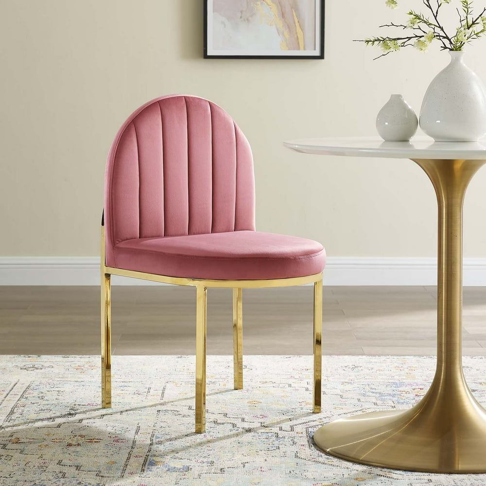 Isla Channel Tufted Performance Velvet Dining Side Chair