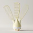 thumbnail image 4 of Peine de pelo con base en U y dientes en forma de U para hombres y mujeres, para cabello grueso, rizado y húmedo, desenredante., 4 of 7