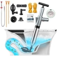 thumbnail image 3 of HIGH pRESSURE tOILET pLUNGER, tOILET sNAKE aIR dRAIN bLASTER WITH rEAL -tIME bAROMETER, hEAVY dUTY dRAIN cLOG rEMOVER FOR bATHROOM, fLOOR, sHOWER, kITCHEN cLOGGED (gERY-mANUAL), 3 of 7