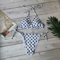 thumbnail image 4 of Hinvhai Plus size Swimsuits clearance Womens Swimming Costume Padded Swimsuit Monokini Push Up Bikini Sets Swimwear White S(S), 4 of 8