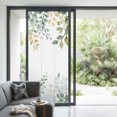 thumbnail image 2 of Eucalyptus Leaf Window Privacy Film Green Plant Country Farm Decorative Glass Window Film UV Blocking Static Cling Non-Adhesive Sticker Covering for Home Door 35.4x78.7 inches, 2 of 7