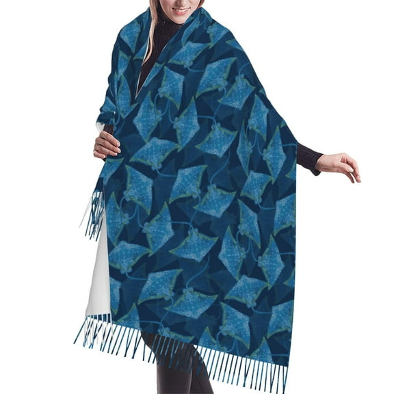 Shawl Wraps for Women - Stingray Oversized Fall Winter Fashion Blanket Scarf for Women