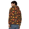 thumbnail image 4 of Vsdgher Thanksgiving Turkey Mens Hoodies Zip Hoodie, Hoodies for Men, Zip-up Hooded Sweatshirt-XX-Large, 4 of 5