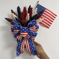 thumbnail image 4 of Independence Day Wreaths for Front Door 24 Inch, Patriotic Garland, Red White Blue Wreaths for Front Door, Patriotic Decorations, Patriotic Wreath, Door Decorations Hanging, Memorial Day Decor, 4 of 10