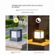 thumbnail image 5 of LED Solar Column Headlight Solar Powered Pillar Lamp Outdoor Waterproof Wall Light for Courtyard Lan, 5 of 5