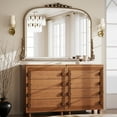 thumbnail image 2 of Easy4Home 44"x32" Vintage Mirror Arched Decorative Wall Mirror, Antique Silver, 2 of 6
