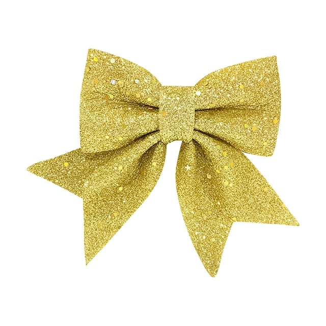 TIMIFIS Christmas Tree Bow Topper Christmas Decorations Christmas Decorations Handmade Christmas Bow Christmas Tree Gift Box Decoration