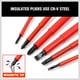 thumbnail image 4 of Juego de destornilladores HORUSDY para electricistas aislados, 6 piezas, 1000 V, 4 of 9
