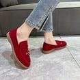 thumbnail image 5 of Kayannuo Loafers Women Shoes Women's Round Head Color Suede Low Heel Comfortable Casual Slip-on Shoes Shoes for Women, 5 of 8