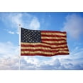 thumbnail image 2 of TOPFLAGS 3x5 Vintage American Flag - Tea Stained American Flags 3' x 5' Outdoor Rustic Old Style United States Banner Indoors for wall 4th of july (Tea Printed Star Flag), 2 of 5