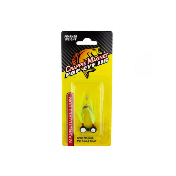 Leland Lures Crappie PopEye Jig 1/16 oz Chartreuse, 87495