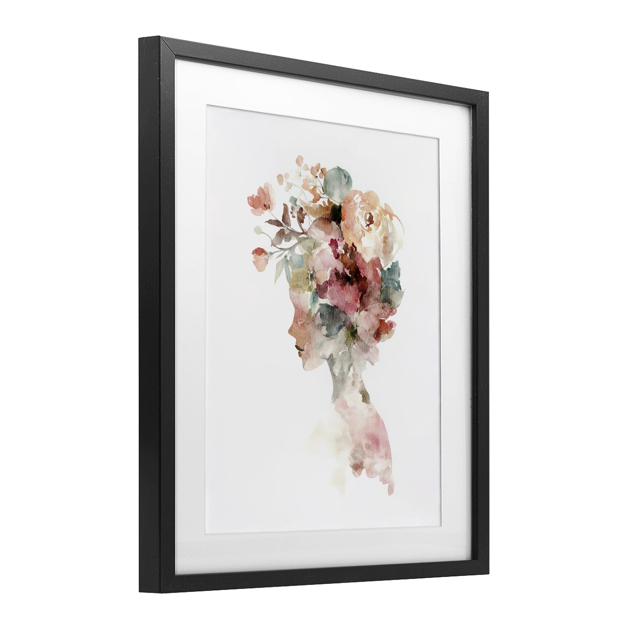 Stupell Industries Crowned in Nature Silhouette Black Framed Print Under Glass, design by Svetlana Aleynikova