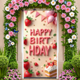 thumbnail image 7 of Colorful Design Banner Strawberry Theme Cake Decoration Party Prop for Birthday Celebration Kids Event Indoor Decoration, 7 of 7