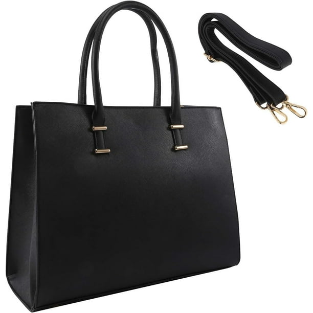 Veeki Laptop Bag Women 15.6 Inch Computer Work Handbag Leather Handbag Business Office Bag 0719 Walmart