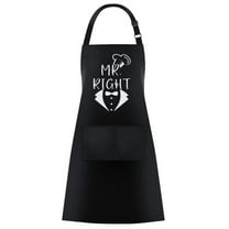HJQEQVD 2Pcs Mr Mrs Aprons for Cooking Women Mens Apron Couple Gifts for Anniversary, Fathers Day, Birthday, Wedding Gifts for Couples,His Hers Gifts,Bridal Shower Engagement Gifts