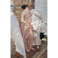thumbnail image 2 of Joaquín Sorolla 11x14 Black Ornate Wood Framed Double Matted Museum Art Print Titled: The Pink Robe (1916), 2 of 5