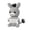 E, variant on Handmade Crochet Donkey Doll Knitted Animal Figurine with Printed Message Card Small Desk Shelf Decorative Plush Style Accent
