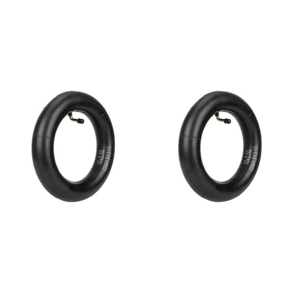 2 Pcs 10X2.5 Inner Tube 90 Degree Valve for Zero 10X/ Electric Scooter 10 Inch Curved 90 Degree Inner Tube