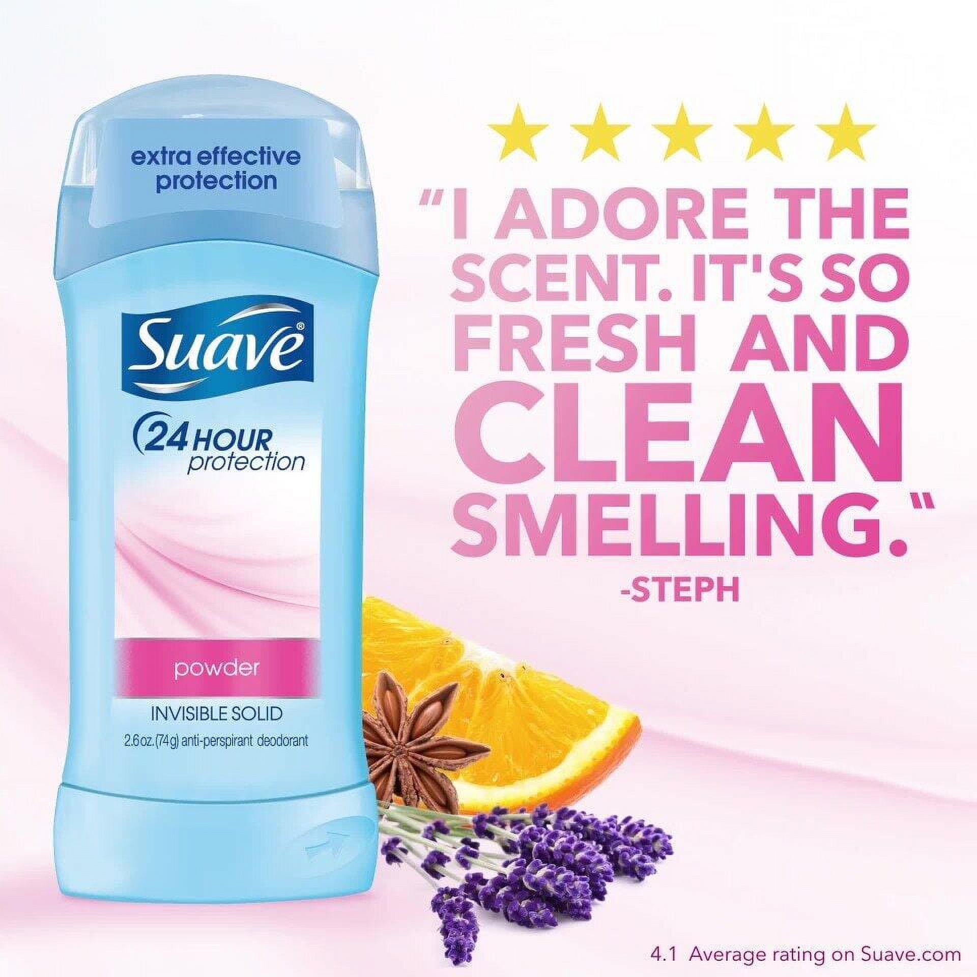 Suave Powder Anti-Perspirant Deo-Stick – 2er Pack, Ganztägiger Schutz