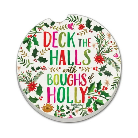 

Thirstystone Deck The Halls Single Coaster for Vehicle Cup Holder