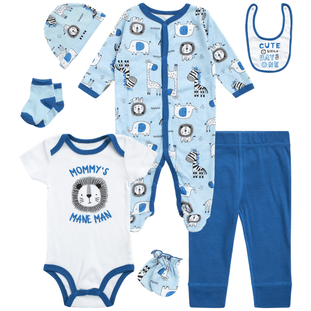 Koala Baby Newborn Baby Boy and Girl Take Me Home Layette Set 7 Piece