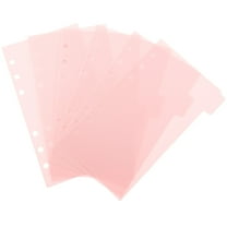 Toyvian Plastic Binder Dividers with Detachable Tabs for Efficient Notebook Indexing