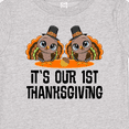 thumbnail image 4 of Inktastic Twins First Thanksgiving Turkey Boys or Girls Baby T-Shirt, 4 of 5