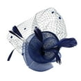 thumbnail image 2 of Tocado de Cabello Perfecl Boda Iglesia Del Té Cordones Sombrero Elegante Azul oscuro Talla única, 2 of 6