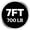 7 ft Barbell 45 lb, 1000 lb, Black & Silver, variant on HANDBODE 7 ft Olympic Barbell, 45 lb, 1000 lb, 2-Inch Bar with Knurled Anti-Slip Grip for Powerlifting, Squats, Deadlifts, Home Gym, Silver and Black